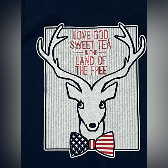 Jadelynn Brooke Tank-Southern Theme-Love God, Sweet Tea, Land of Free-Women’s M - Picture 1 of 7